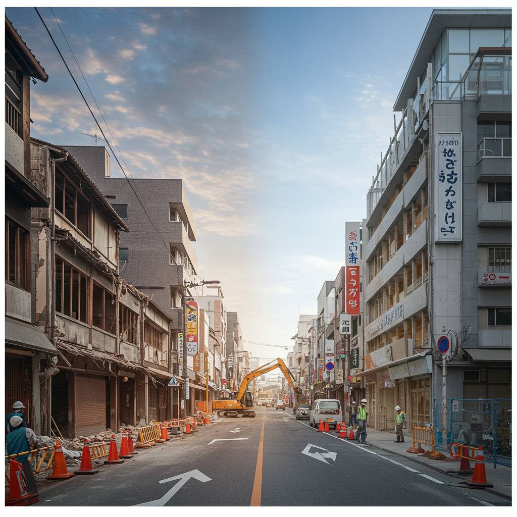 高松市の商店街再開発 – 解体から始まる街の変遷