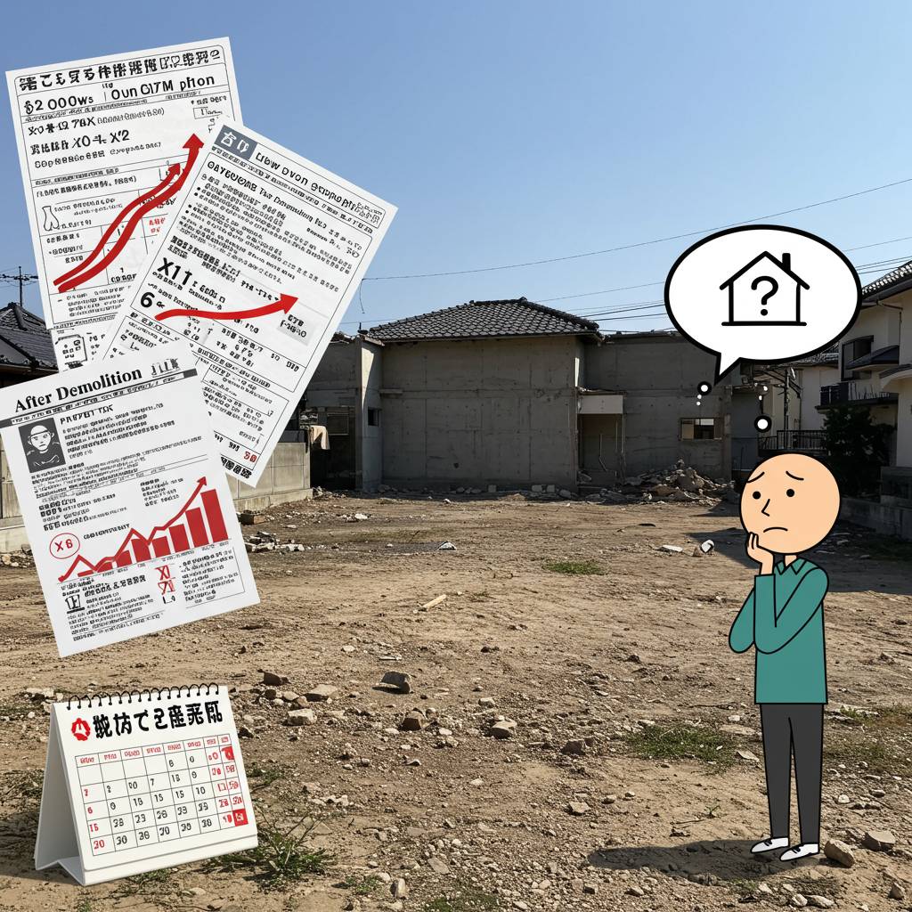 解体後の更地、固定資産税が6倍に！知っておくべき対策